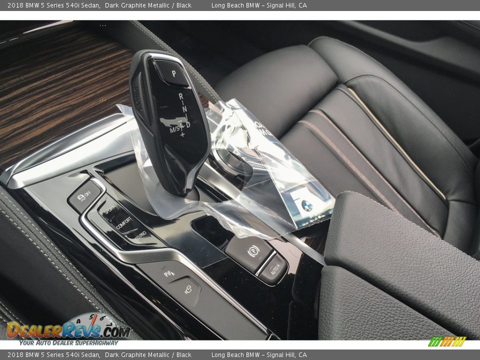 2018 BMW 5 Series 540i Sedan Dark Graphite Metallic / Black Photo #7
