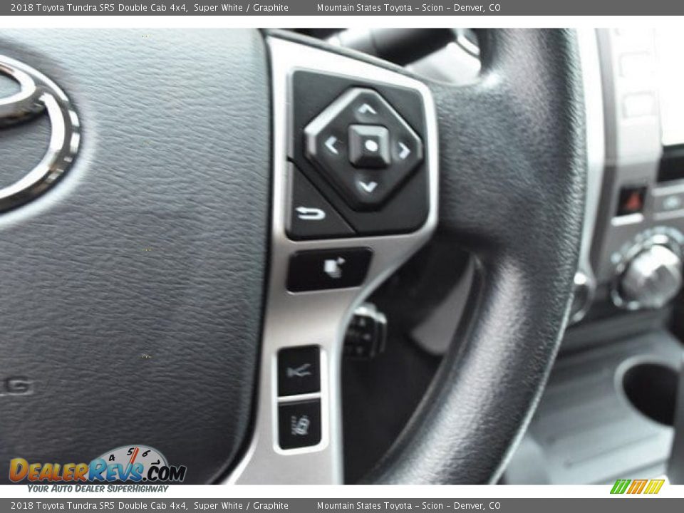 2018 Toyota Tundra SR5 Double Cab 4x4 Super White / Graphite Photo #27