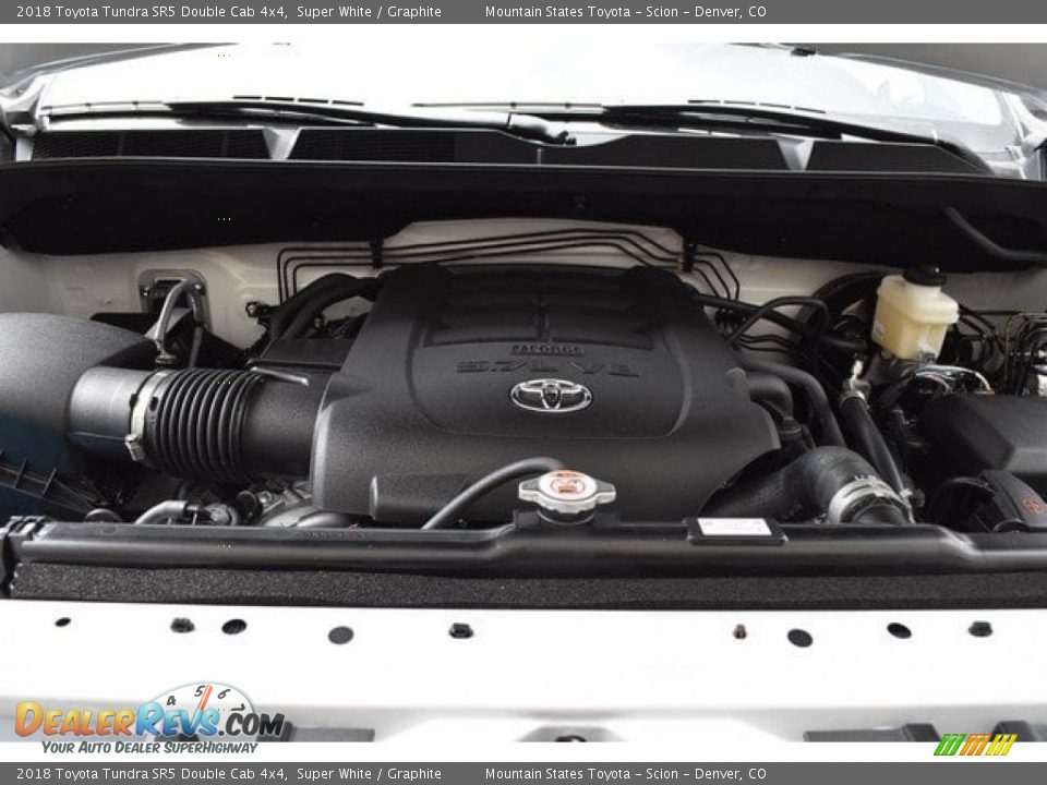 2018 Toyota Tundra SR5 Double Cab 4x4 Super White / Graphite Photo #32