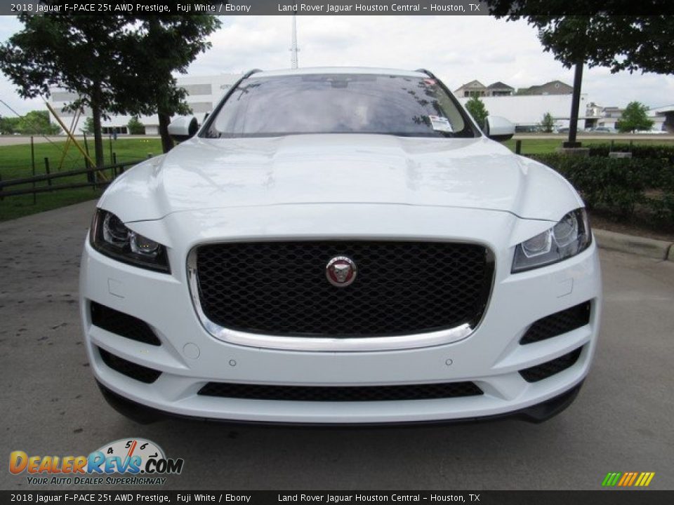 2018 Jaguar F-PACE 25t AWD Prestige Fuji White / Ebony Photo #9