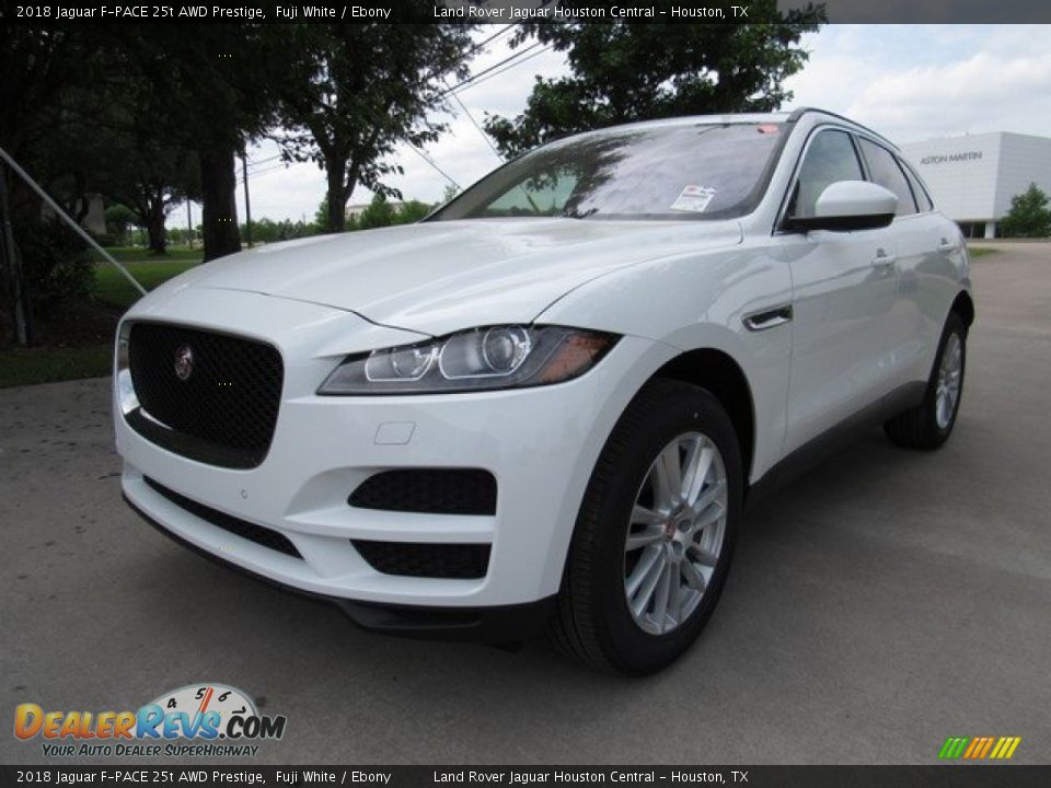 2018 Jaguar F-PACE 25t AWD Prestige Fuji White / Ebony Photo #10