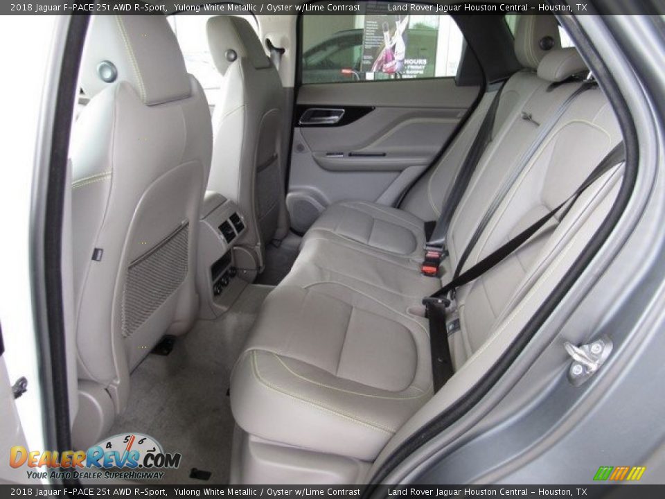 2018 Jaguar F-PACE 25t AWD R-Sport Yulong White Metallic / Oyster w/Lime Contrast Photo #5