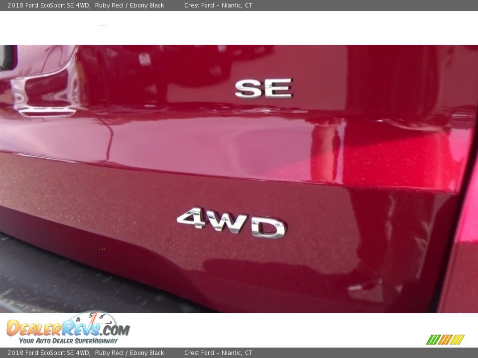 2018 Ford EcoSport SE 4WD Ruby Red / Ebony Black Photo #9