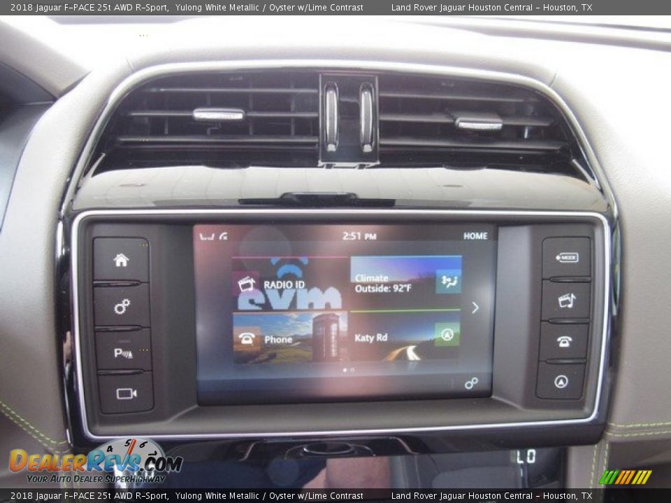 2018 Jaguar F-PACE 25t AWD R-Sport Yulong White Metallic / Oyster w/Lime Contrast Photo #32