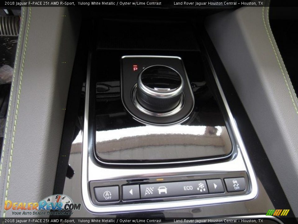 2018 Jaguar F-PACE 25t AWD R-Sport Yulong White Metallic / Oyster w/Lime Contrast Photo #35