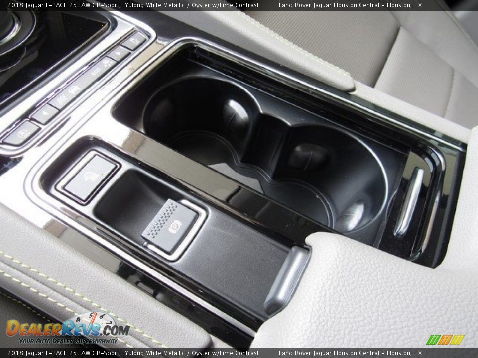 2018 Jaguar F-PACE 25t AWD R-Sport Yulong White Metallic / Oyster w/Lime Contrast Photo #36