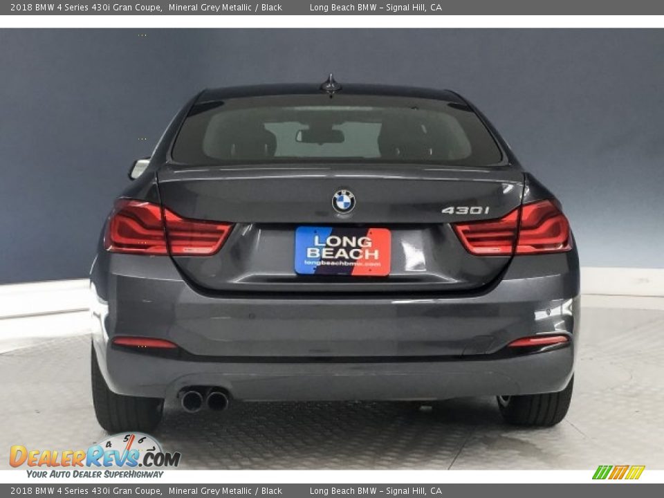 2018 BMW 4 Series 430i Gran Coupe Mineral Grey Metallic / Black Photo #3