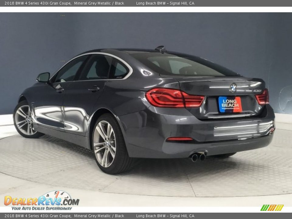 2018 BMW 4 Series 430i Gran Coupe Mineral Grey Metallic / Black Photo #10