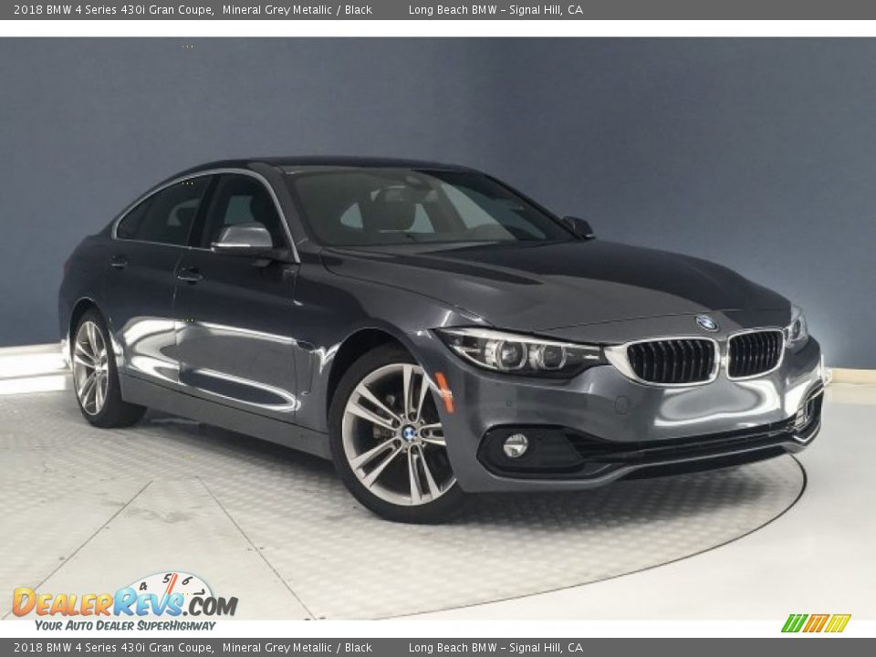 2018 BMW 4 Series 430i Gran Coupe Mineral Grey Metallic / Black Photo #12