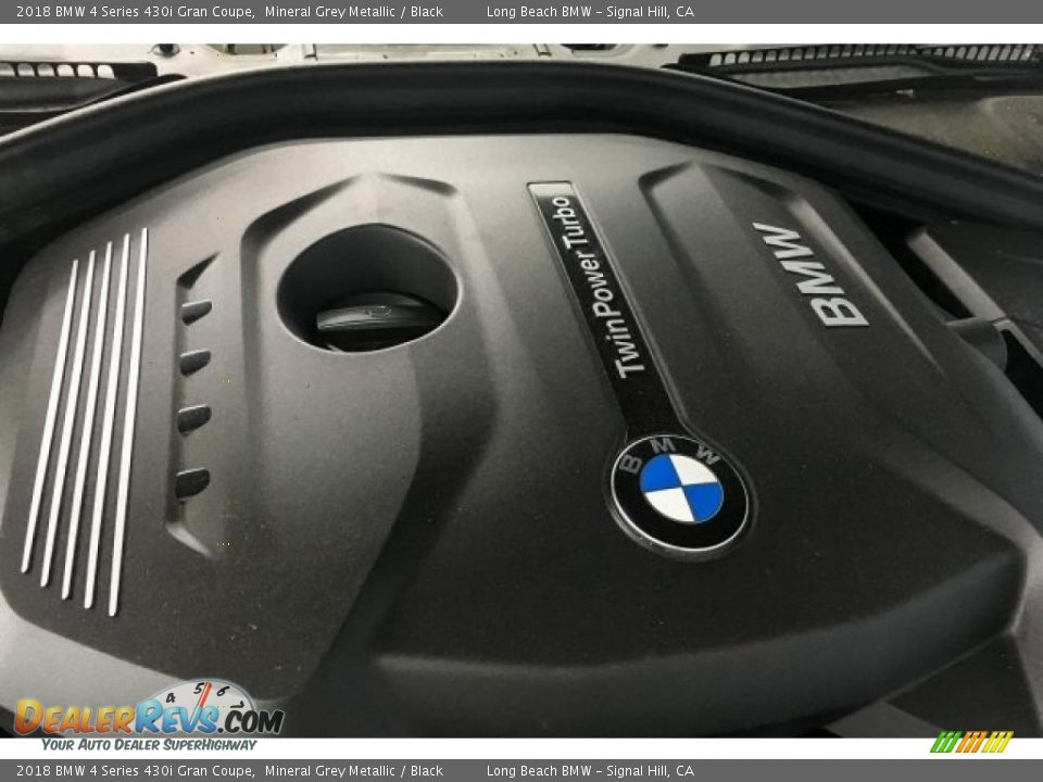 2018 BMW 4 Series 430i Gran Coupe Mineral Grey Metallic / Black Photo #26