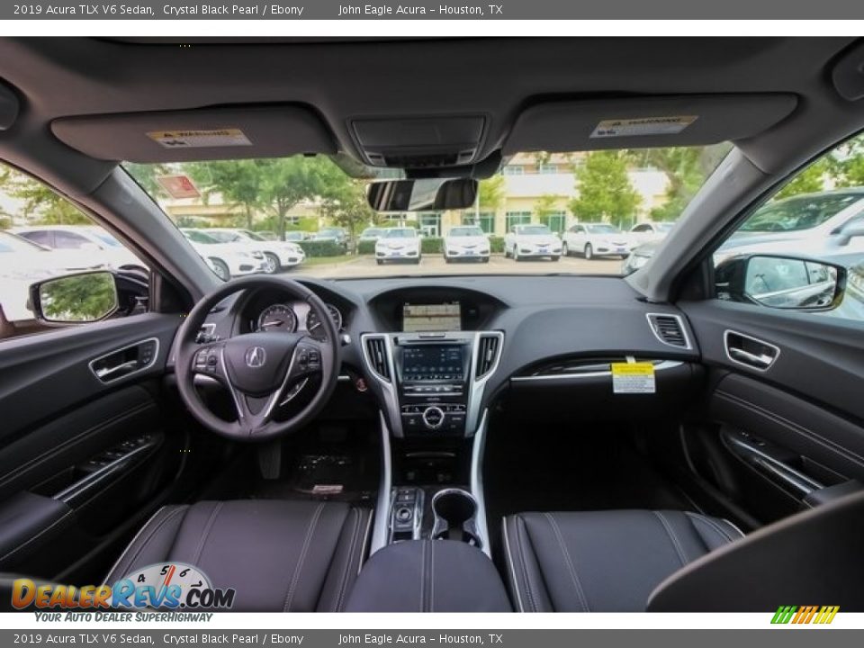 Ebony Interior - 2019 Acura TLX V6 Sedan Photo #9