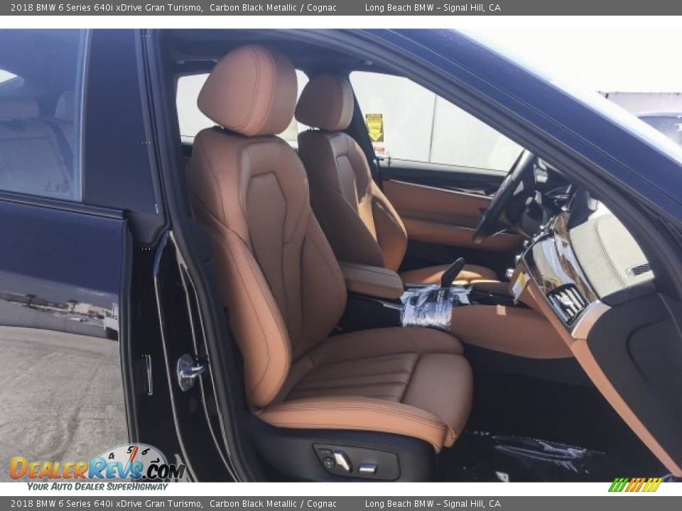 2018 BMW 6 Series 640i xDrive Gran Turismo Carbon Black Metallic / Cognac Photo #2