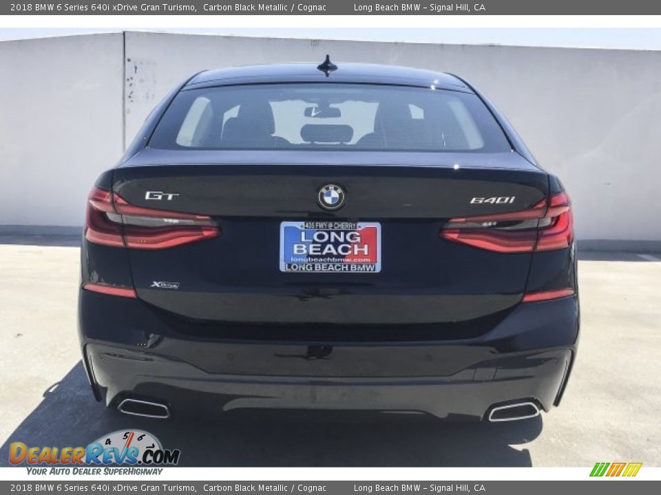 2018 BMW 6 Series 640i xDrive Gran Turismo Carbon Black Metallic / Cognac Photo #4
