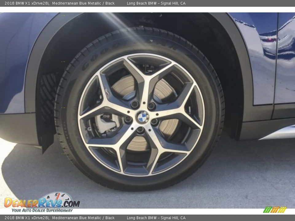 2018 BMW X1 xDrive28i Mediterranean Blue Metallic / Black Photo #9