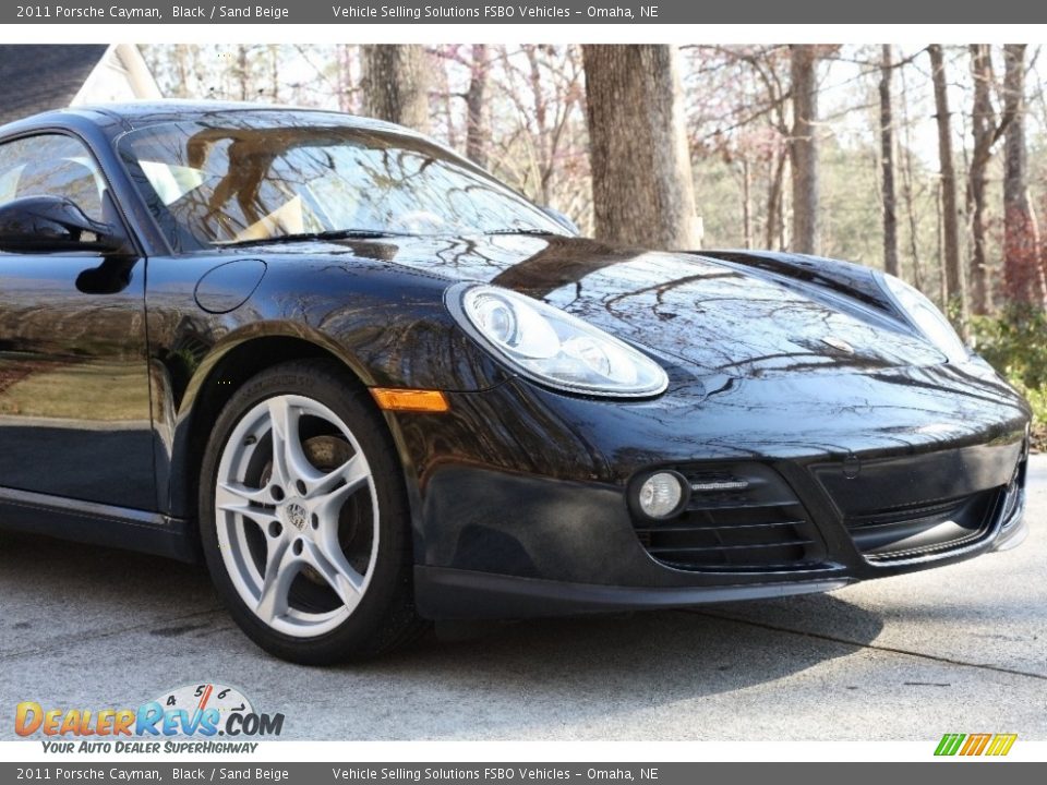 2011 Porsche Cayman Black / Sand Beige Photo #13