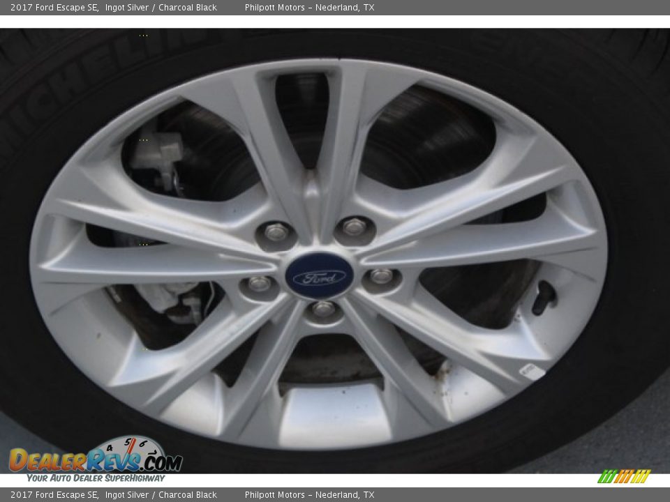 2017 Ford Escape SE Ingot Silver / Charcoal Black Photo #4