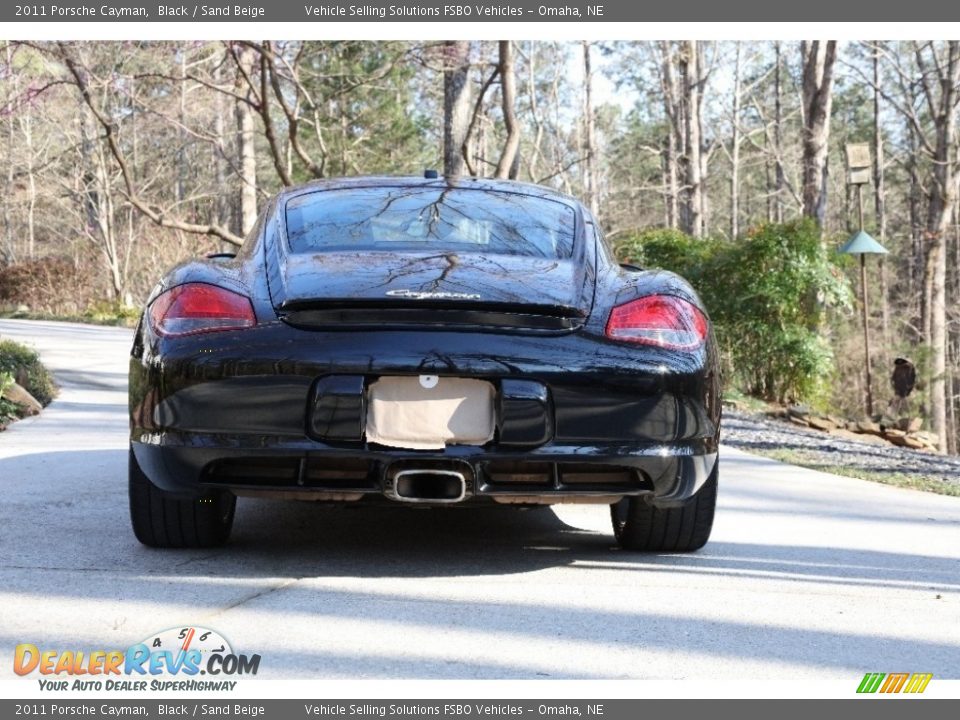 2011 Porsche Cayman Black / Sand Beige Photo #16