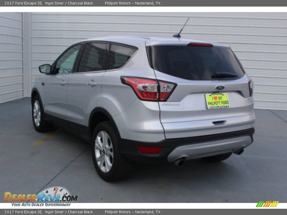 2017 Ford Escape SE Ingot Silver / Charcoal Black Photo #7