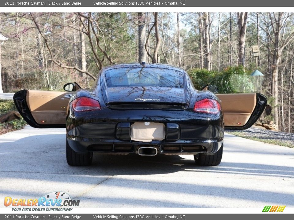 2011 Porsche Cayman Black / Sand Beige Photo #17