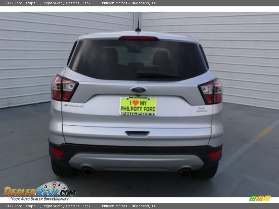 2017 Ford Escape SE Ingot Silver / Charcoal Black Photo #8