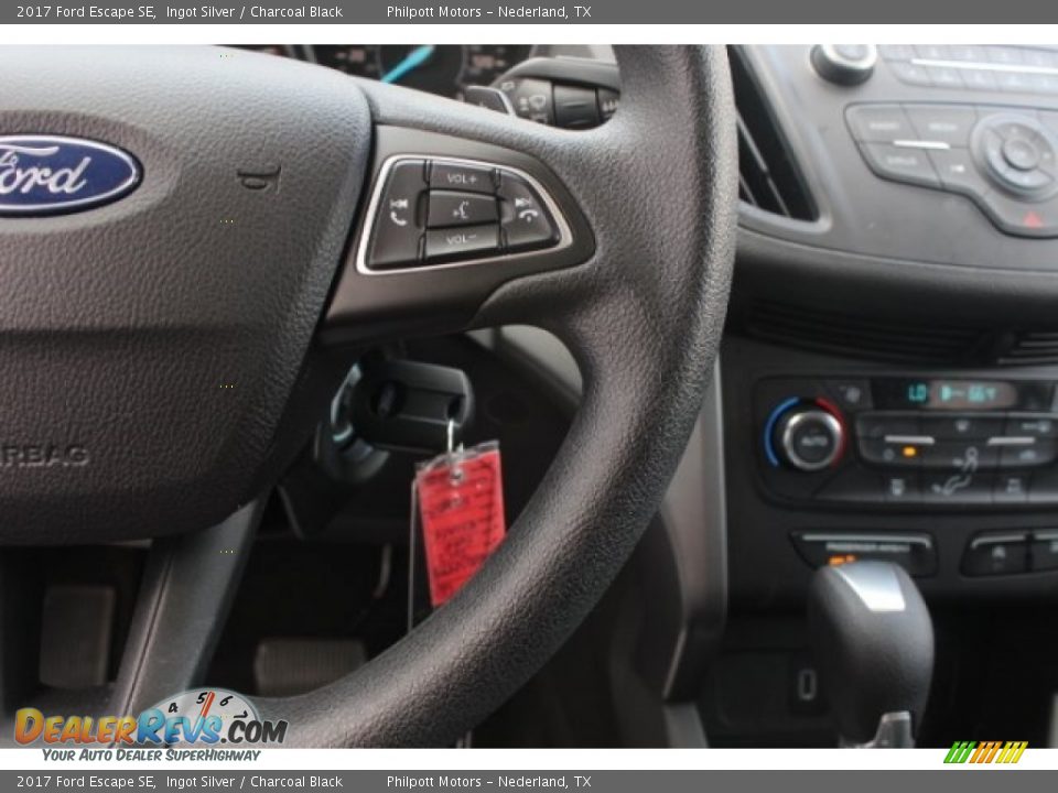 2017 Ford Escape SE Ingot Silver / Charcoal Black Photo #22