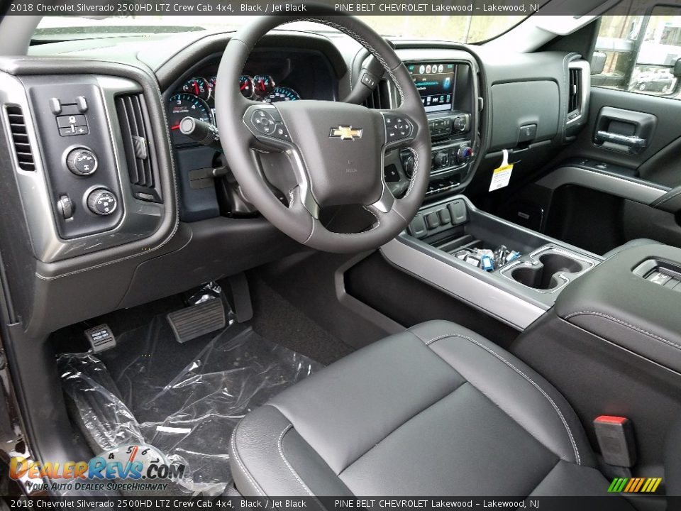 Jet Black Interior - 2018 Chevrolet Silverado 2500HD LTZ Crew Cab 4x4 Photo #7