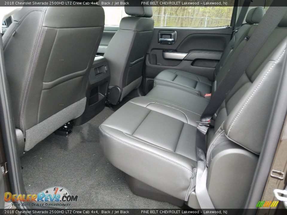 Rear Seat of 2018 Chevrolet Silverado 2500HD LTZ Crew Cab 4x4 Photo #8
