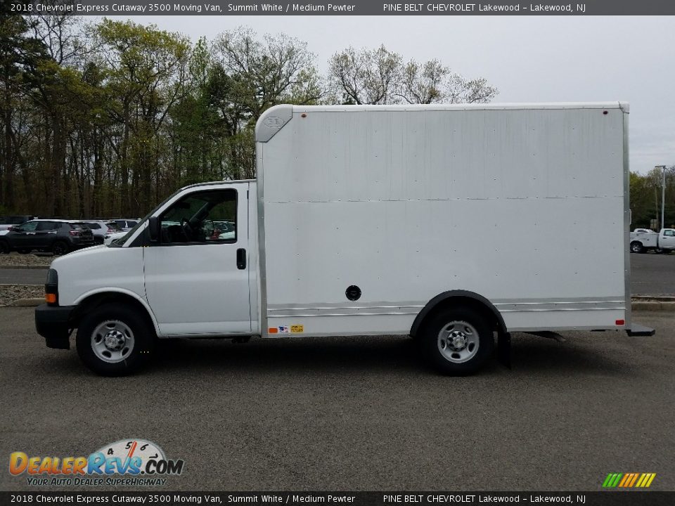 2018 Chevrolet Express Cutaway 3500 Moving Van Summit White / Medium Pewter Photo #3