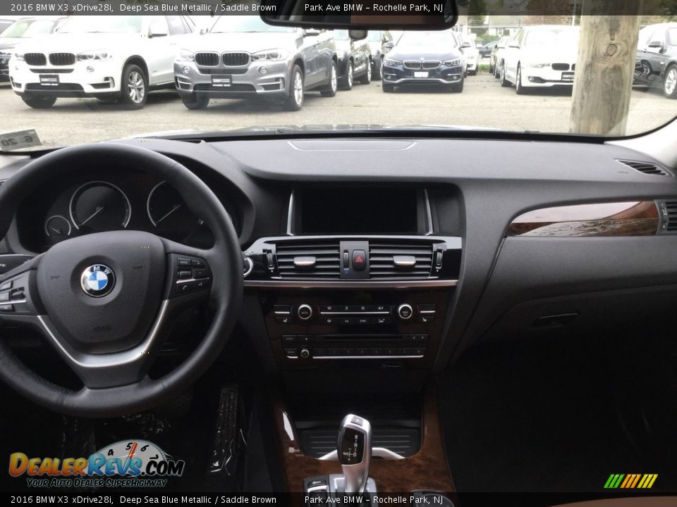 2016 BMW X3 xDrive28i Deep Sea Blue Metallic / Saddle Brown Photo #21