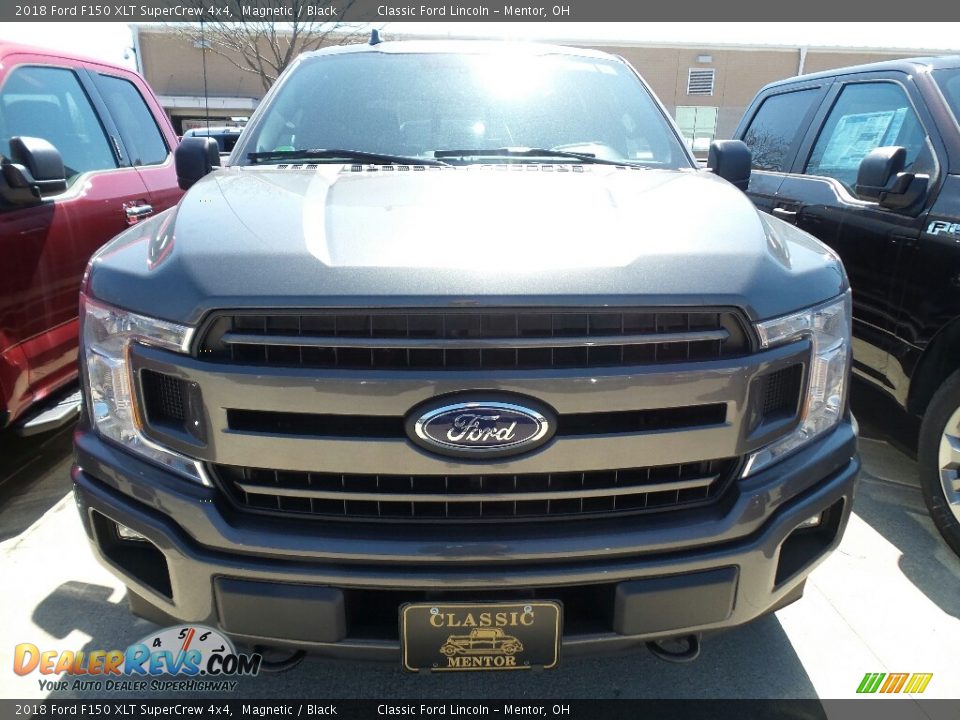 2018 Ford F150 XLT SuperCrew 4x4 Magnetic / Black Photo #2