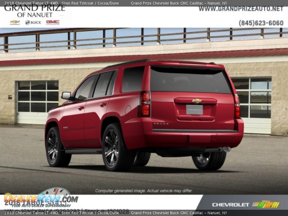 2018 Chevrolet Tahoe LT 4WD Siren Red Tintcoat / Cocoa/Dune Photo #3