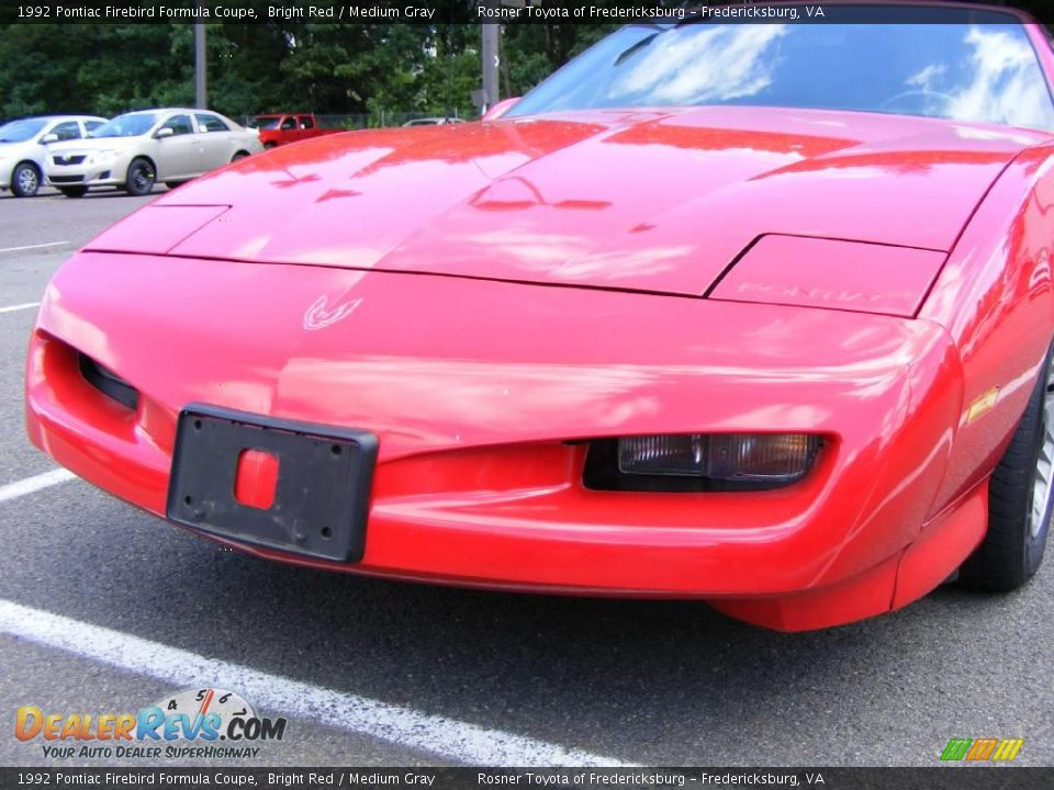 1992 Pontiac Firebird Formula Coupe Bright Red / Medium Gray Photo #19