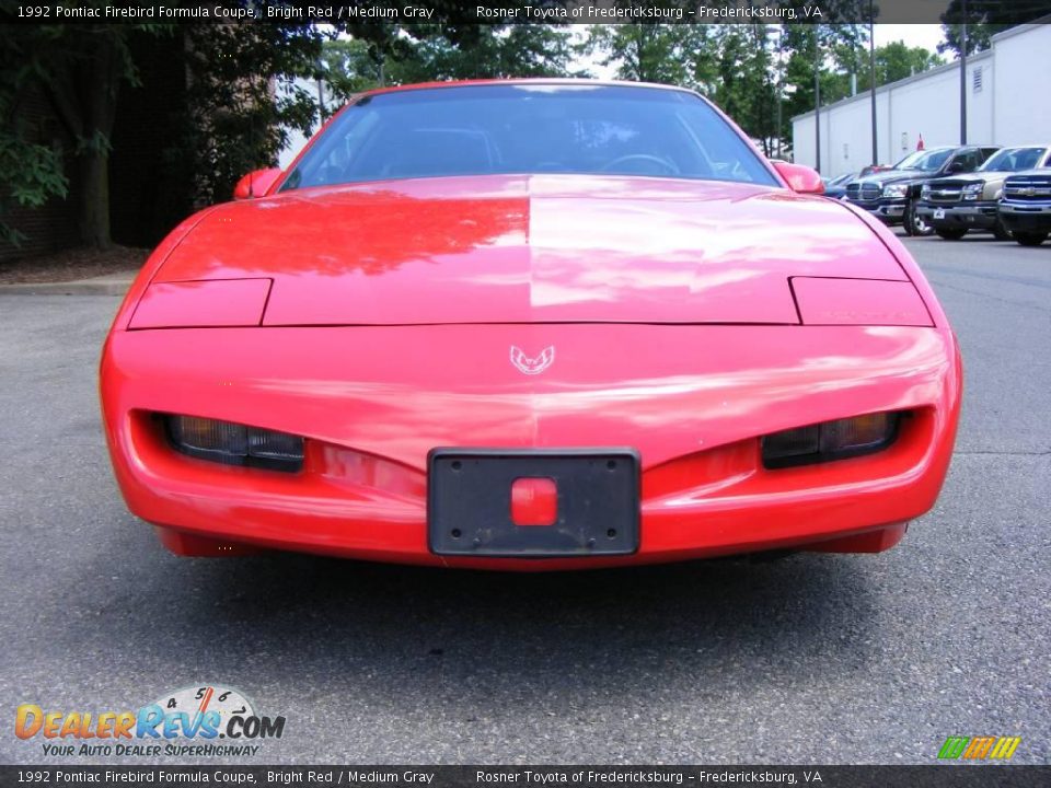 1992 Pontiac Firebird Formula Coupe Bright Red / Medium Gray Photo #21