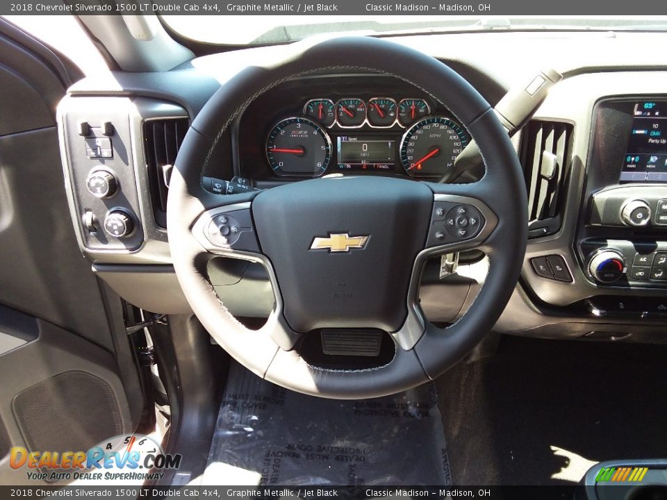 2018 Chevrolet Silverado 1500 LT Double Cab 4x4 Graphite Metallic / Jet Black Photo #6
