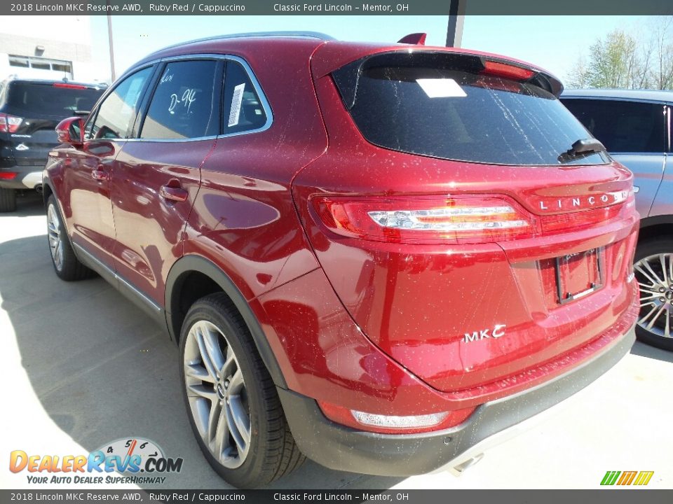 2018 Lincoln MKC Reserve AWD Ruby Red / Cappuccino Photo #3