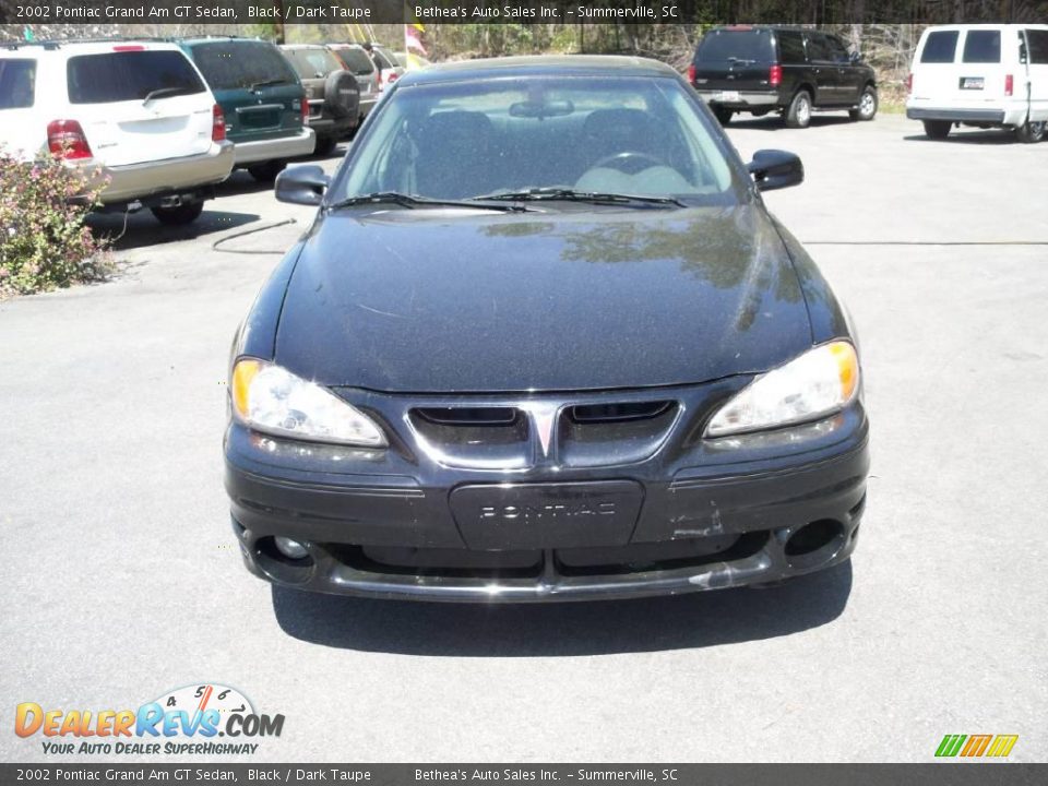 2002 Pontiac Grand Am GT Sedan Black / Dark Taupe Photo #13