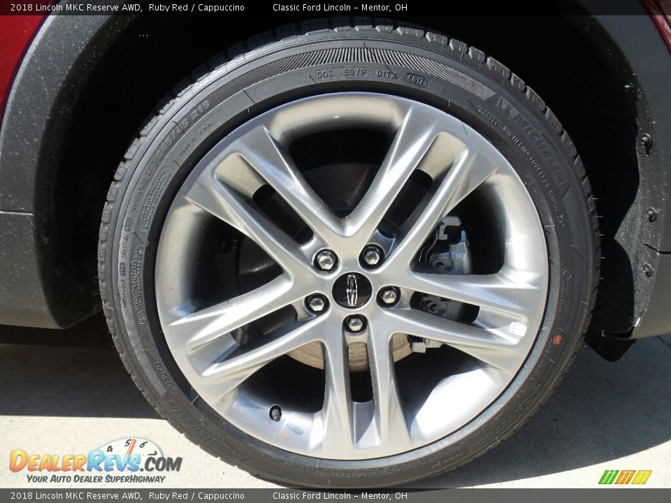 2018 Lincoln MKC Reserve AWD Ruby Red / Cappuccino Photo #7