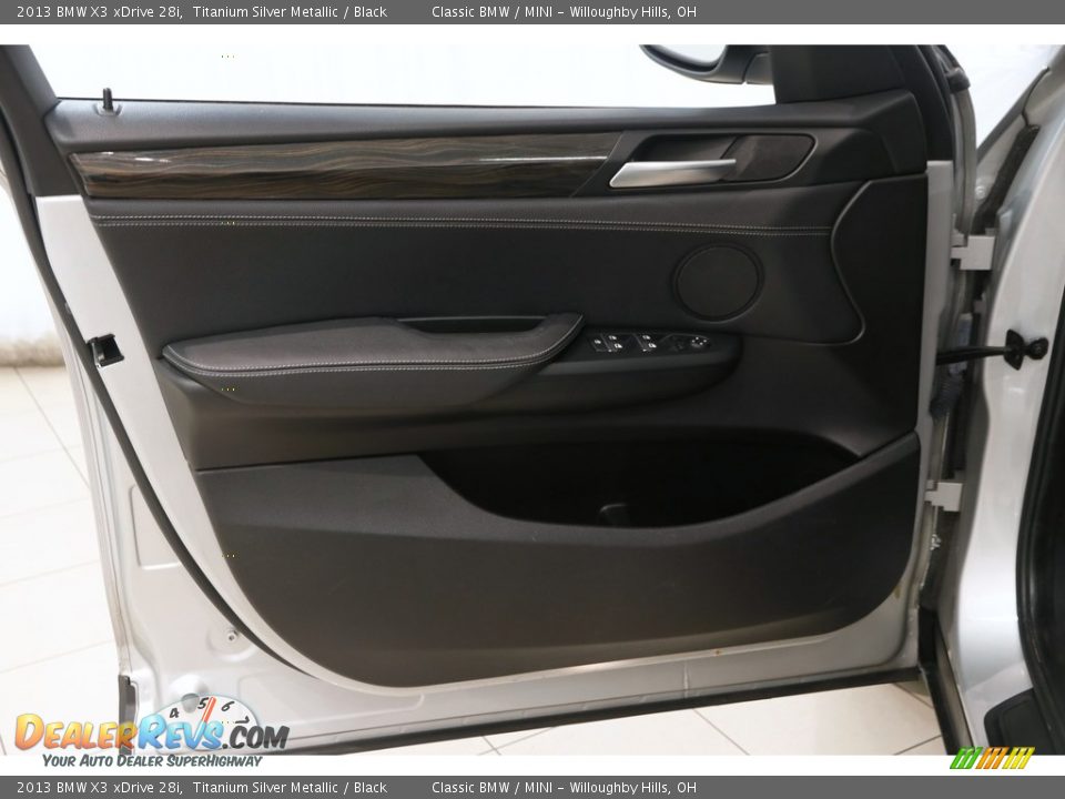 2013 BMW X3 xDrive 28i Titanium Silver Metallic / Black Photo #4