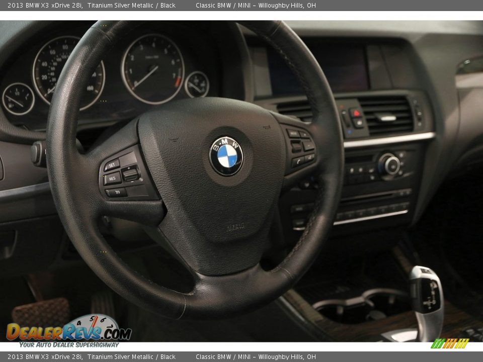 2013 BMW X3 xDrive 28i Titanium Silver Metallic / Black Photo #6