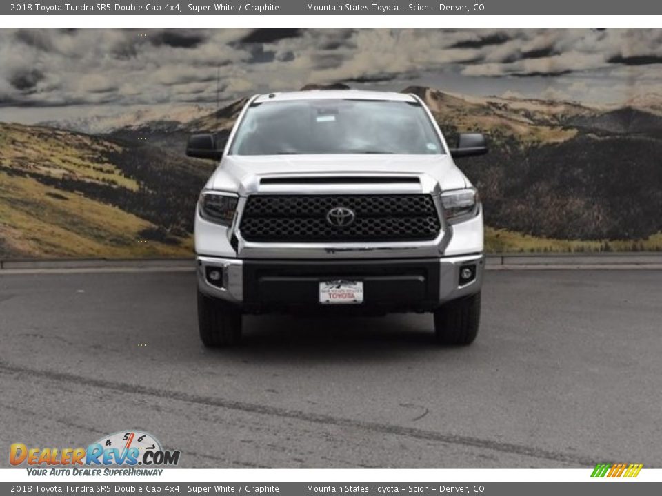 2018 Toyota Tundra SR5 Double Cab 4x4 Super White / Graphite Photo #2
