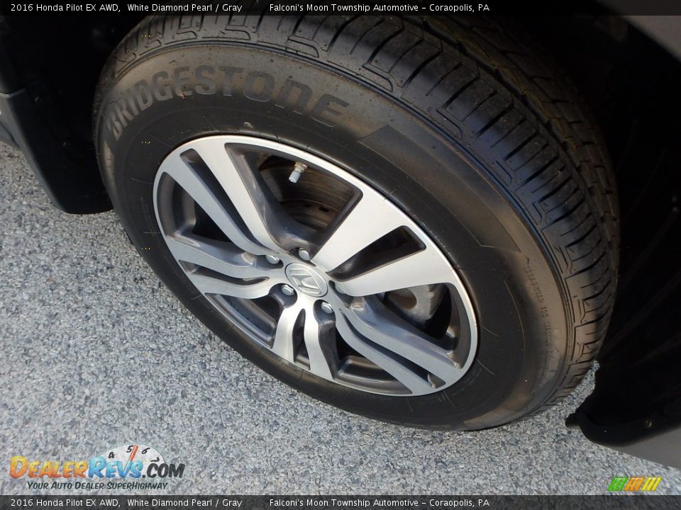 2016 Honda Pilot EX AWD White Diamond Pearl / Gray Photo #10