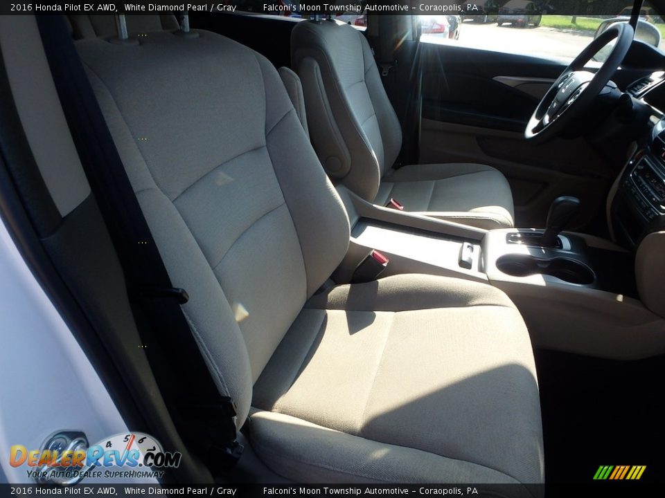 2016 Honda Pilot EX AWD White Diamond Pearl / Gray Photo #11