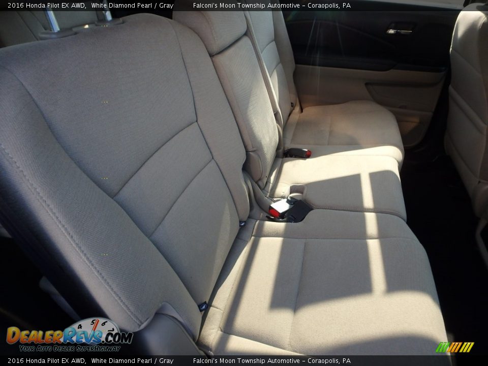 2016 Honda Pilot EX AWD White Diamond Pearl / Gray Photo #14