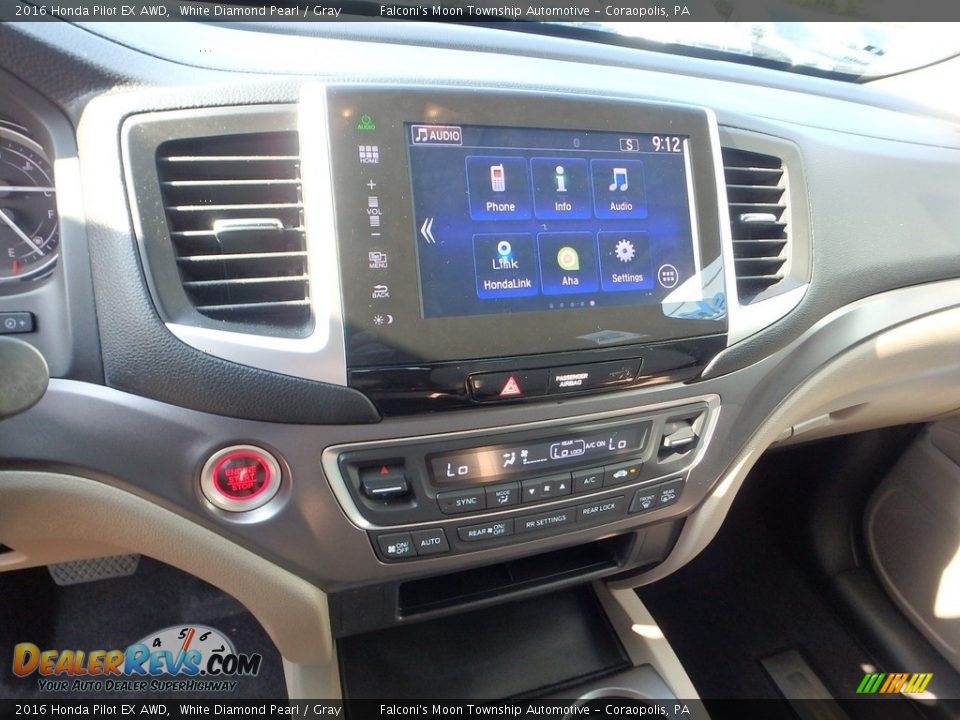 2016 Honda Pilot EX AWD White Diamond Pearl / Gray Photo #22