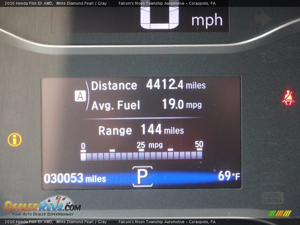2016 Honda Pilot EX AWD White Diamond Pearl / Gray Photo #24