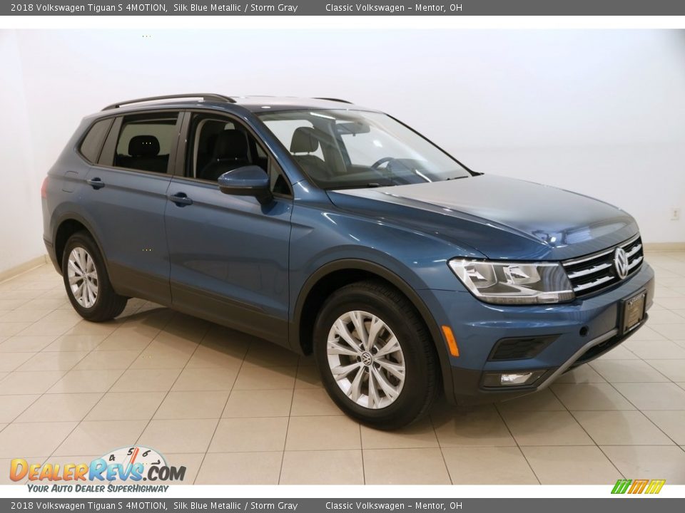 2018 Volkswagen Tiguan S 4MOTION Silk Blue Metallic / Storm Gray Photo #1