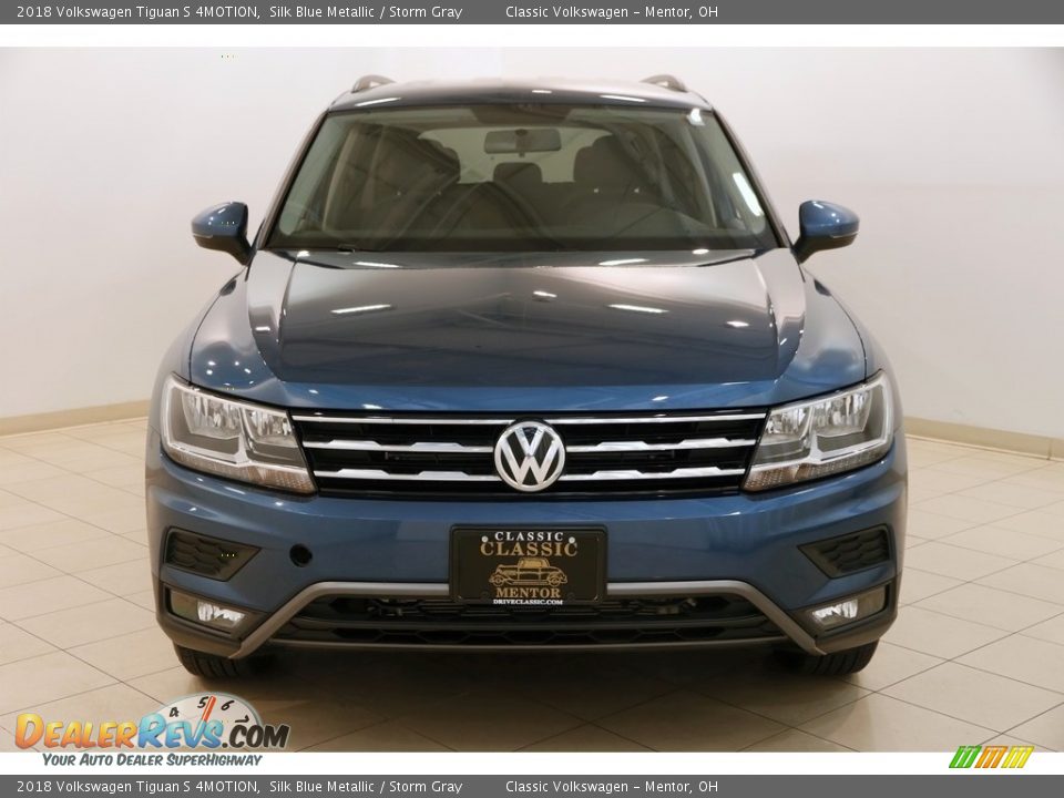2018 Volkswagen Tiguan S 4MOTION Silk Blue Metallic / Storm Gray Photo #2