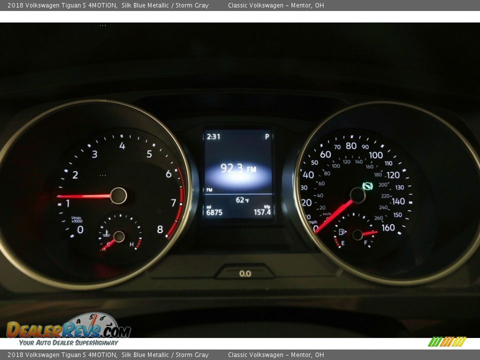 2018 Volkswagen Tiguan S 4MOTION Silk Blue Metallic / Storm Gray Photo #7