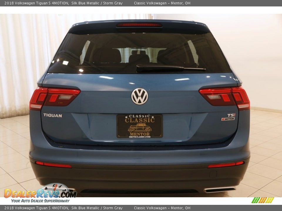 2018 Volkswagen Tiguan S 4MOTION Silk Blue Metallic / Storm Gray Photo #19