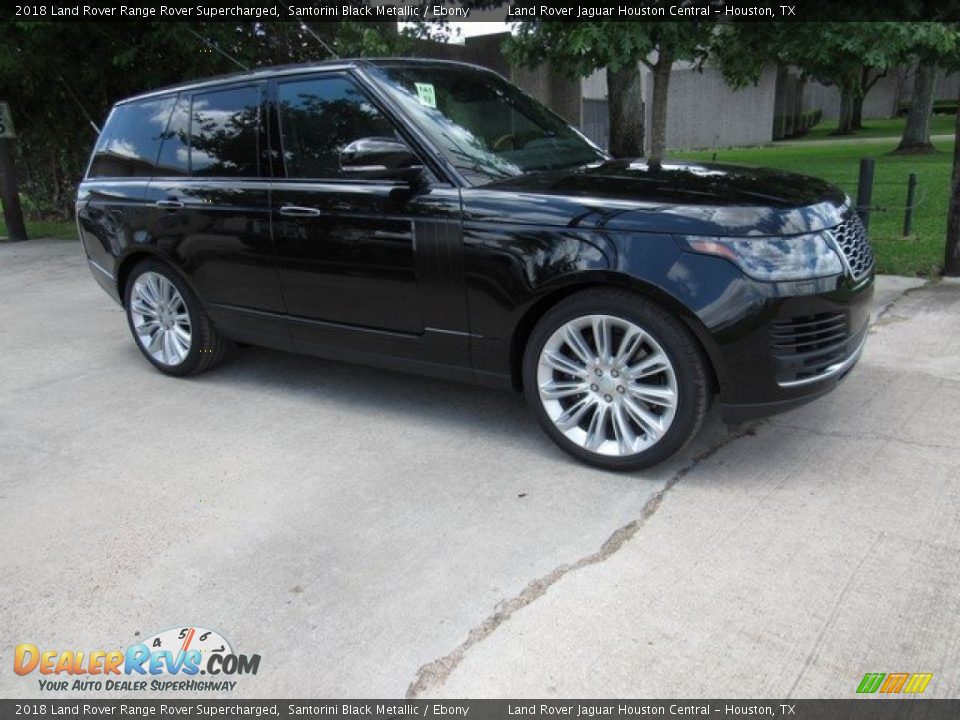 2018 Land Rover Range Rover Supercharged Santorini Black Metallic / Ebony Photo #1